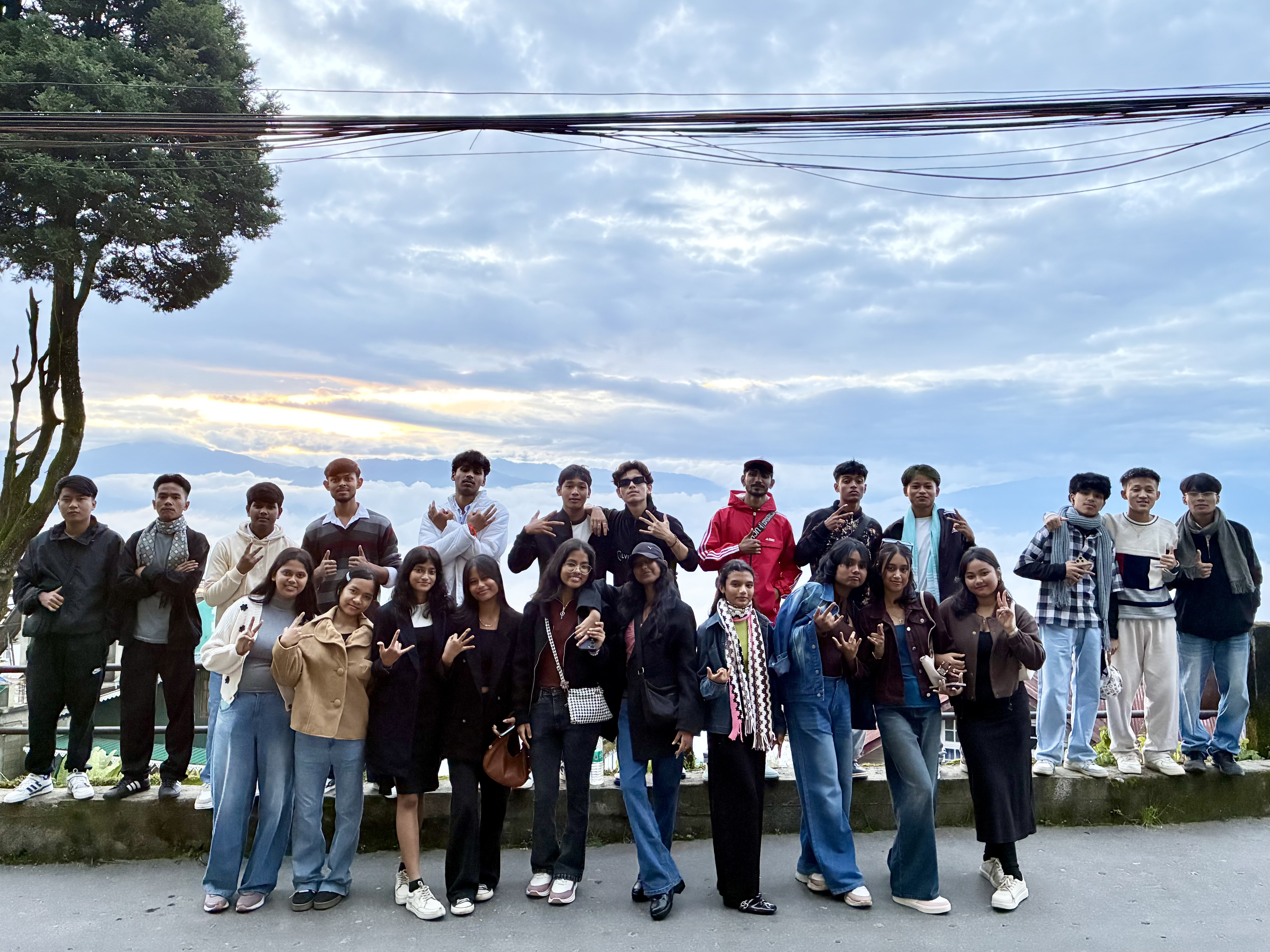 Prachya Bharati students on the Darjeeling Educational Trip